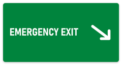 Emergency Exit sign – fire and emergency safety sign by Bold Safety Signs