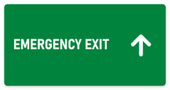 Emergency Exit sign – fire and emergency safety sign by Bold Safety Signs