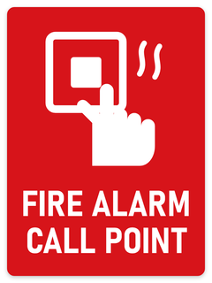 Fire Alarm Call Point sign – fire and emergency safety sign by Bold Safety Signs