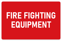 Fire Fighting Equipment sign – fire and emergency safety sign by Bold Safety Signs