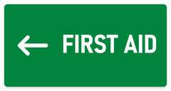 First Aid sign – green first aid and emergency safety sign by Bold Safety Signs