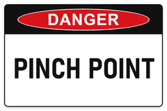 Pinch Point Danger Sign – PINCH POINT