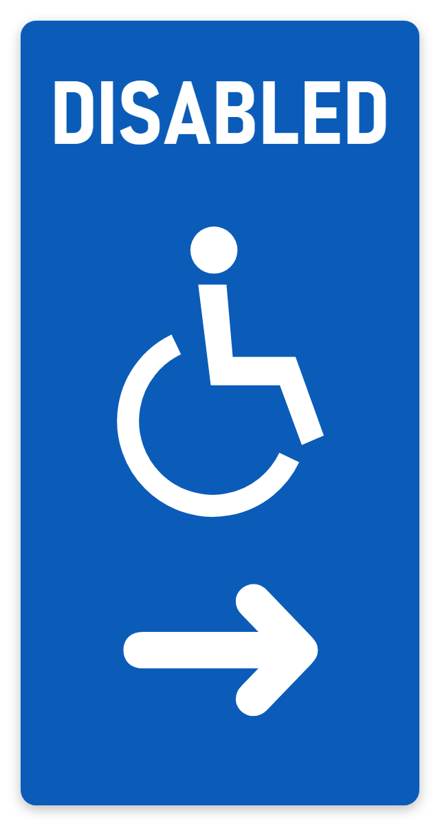 Disabled Parking sign – car park safety sign by Bold Safety Signs