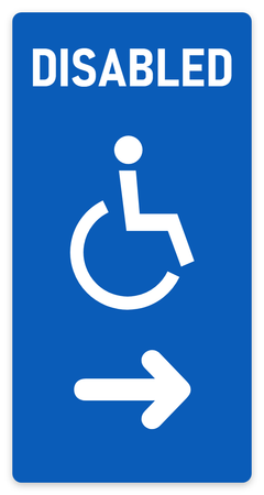 Disabled Parking sign – car park safety sign by Bold Safety Signs