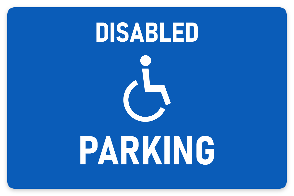 Disabled Parking sign – car park safety sign by Bold Safety Signs