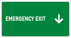 Emergency Exit sign – fire and emergency safety sign by Bold Safety Signs