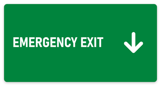 Emergency Exit sign – fire and emergency safety sign by Bold Safety Signs