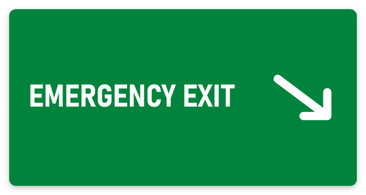 Emergency Exit sign – fire and emergency safety sign by Bold Safety Signs