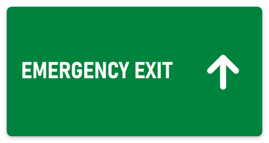 Emergency Exit sign – fire and emergency safety sign by Bold Safety Signs