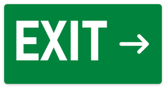 Exit sign – fire and emergency safety sign by Bold Safety Signs