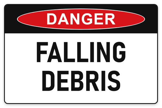 Falling Debris Danger Sign – FALLING DEBRIS