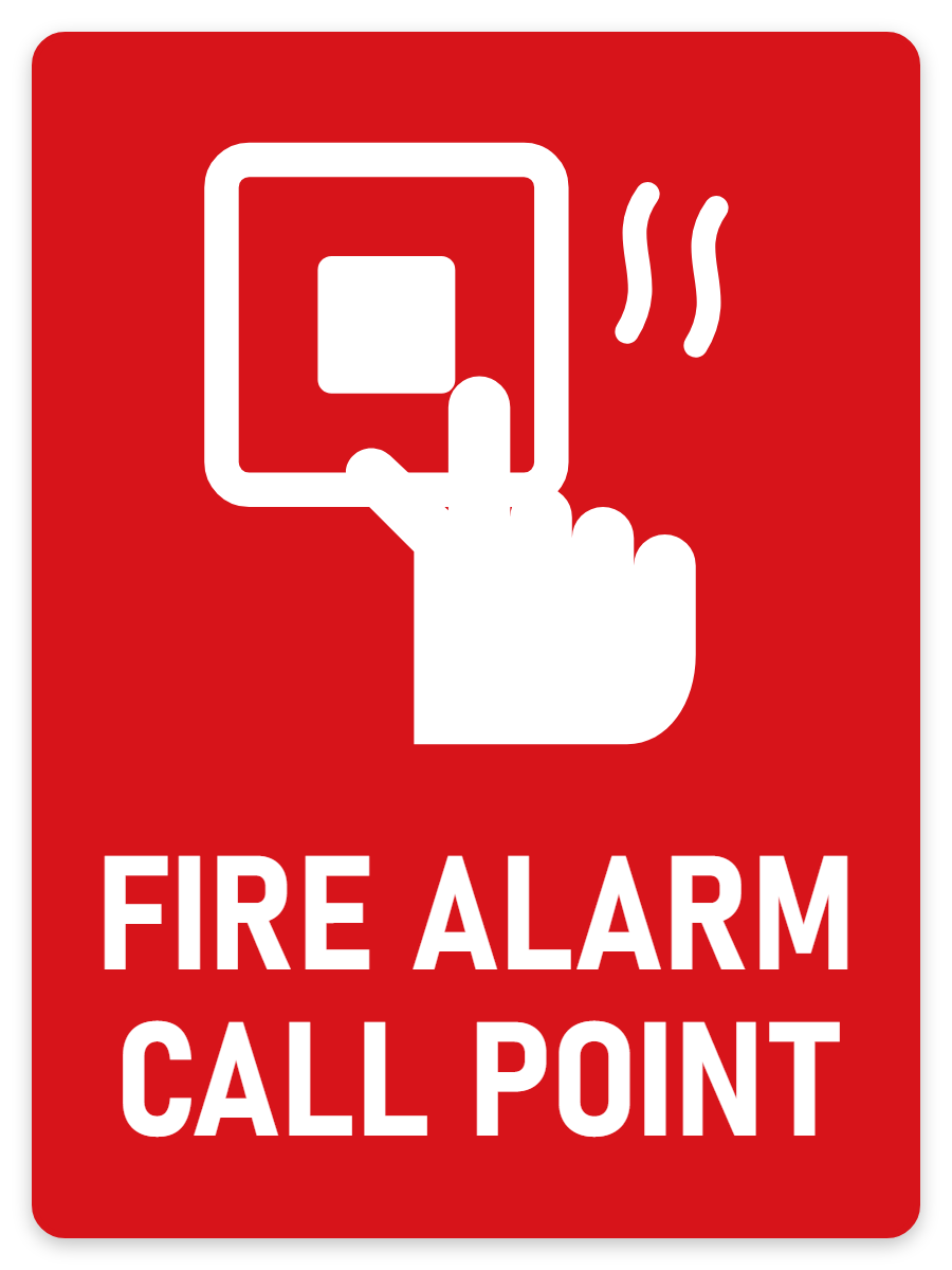 Fire Alarm Call Point sign – fire and emergency safety sign by Bold Safety Signs