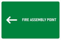 Fire Assembly Point sign – fire and emergency safety sign by Bold Safety Signs