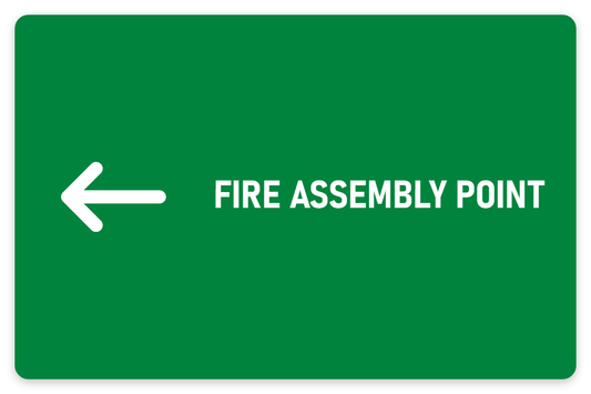 Fire Assembly Point sign – fire and emergency safety sign by Bold Safety Signs