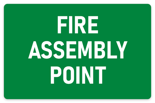Fire Assembly Point sign – fire and emergency safety sign by Bold Safety Signs