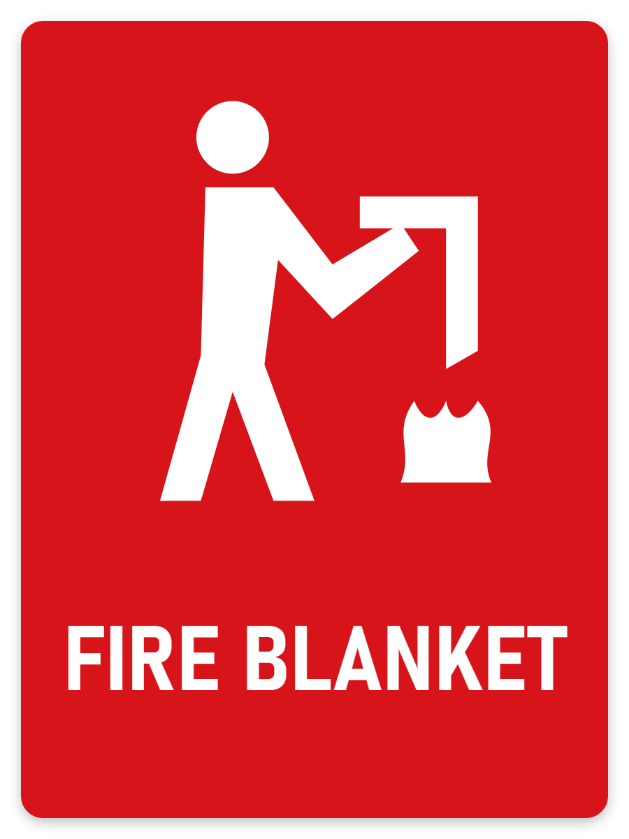 Fire Blanket sign – fire and emergency safety sign by Bold Safety Signs