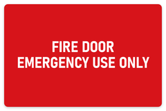 Fire Door – Emergency Use Only sign – fire and emergency safety sign by Bold Safety Signs