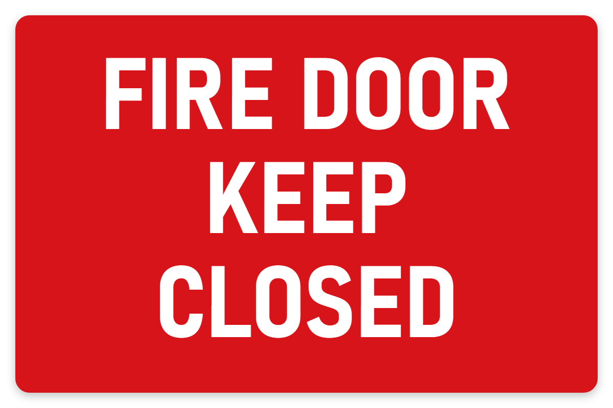 Fire Door Keep Closed sign – fire and emergency safety sign by Bold Safety Signs