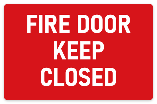 Fire Door Keep Closed sign – fire and emergency safety sign by Bold Safety Signs