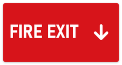 Fire Exit sign – fire and emergency safety sign by Bold Safety Signs