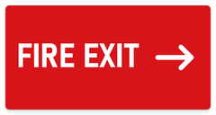 Fire Exit sign – fire and emergency safety sign by Bold Safety Signs