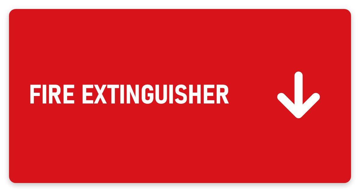 Fire Extinguisher sign – fire and emergency safety sign by Bold Safety Signs