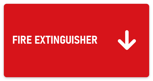 Fire Extinguisher sign – fire and emergency safety sign by Bold Safety Signs