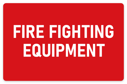 Fire Fighting Equipment sign – fire and emergency safety sign by Bold Safety Signs