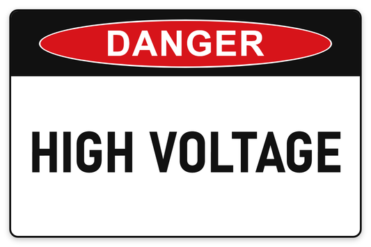 High Voltage Danger Sign – HIGH VOLTAGE