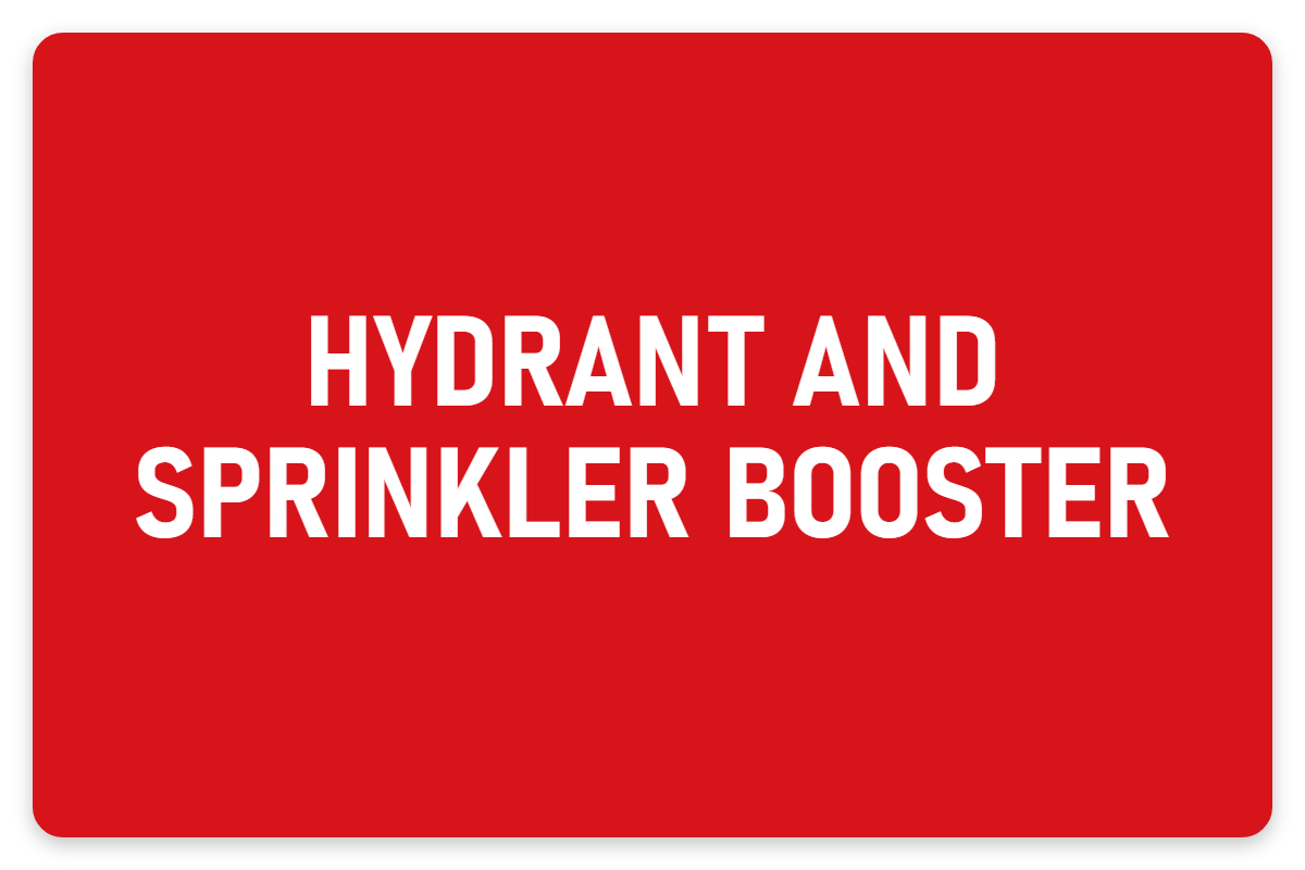 Hydrant & Sprinkler Booster sign – fire and emergency safety sign by Bold Safety Signs