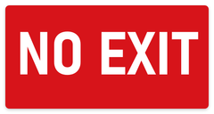 No Exit sign – fire and emergency safety sign by Bold Safety Signs