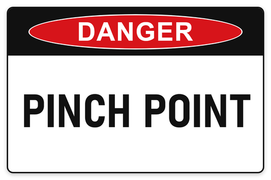 Pinch Point Danger Sign – PINCH POINT