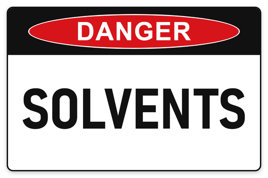 Solvents Danger Sign – SOLVENTS