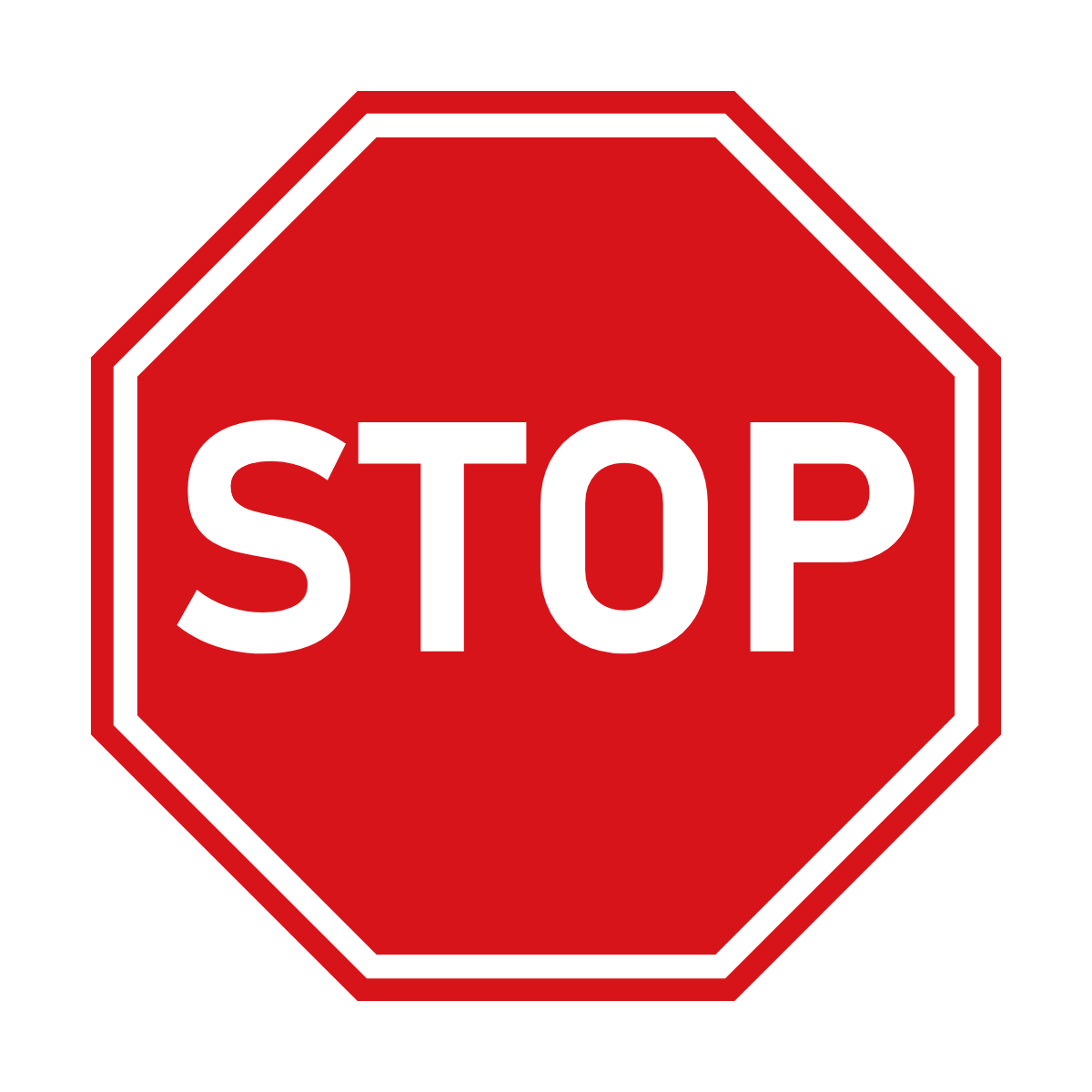 Stop sign – red octagon aluminium reflective traffic sign by Bold Safety Signs