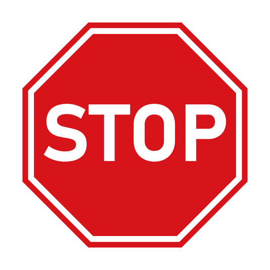 Stop sign – red octagon aluminium reflective traffic sign by Bold Safety Signs