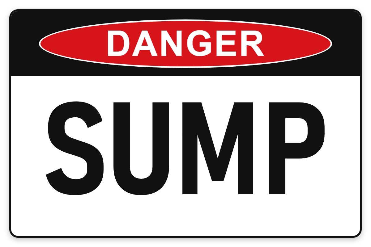 Sump Danger Sign – SUMP