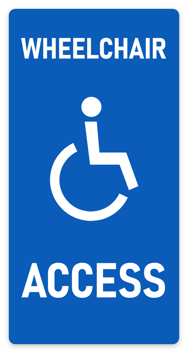 Wheelchair Access sign – car park safety sign by Bold Safety Signs